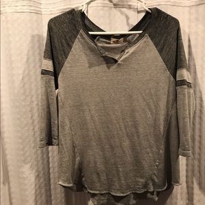 Three quarter sleeve baseball shirt